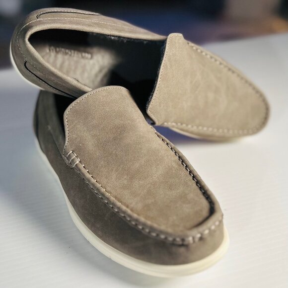 Nordstrom Men\'s Size 9 Gray Slip-on Shoes/Slippers Lined Rubber Sole New Tags